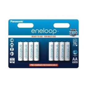 Panasonic - 8x AA HR6 R6 Panasonic Eneloop 1.2V 1900mAh Oplaadbare Batterij -  - BS150-CB