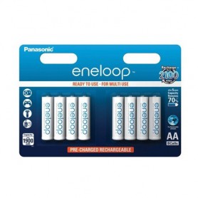 Panasonic, 8x AA HR6 R6 Panasonic Eneloop 1.2V 1900mAh Rechargeable Battery, Size AA, BS150-CB