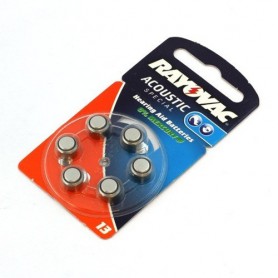 Rayovac - Rayovac Acoustic HA13 / 13 / PR48 / ZL2 310 mAh 1,4 V Hörgerät Batterie -  - BS080-CB