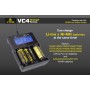 XTAR, XTAR VC4 Ni-MH and Li-ion USB battery charger EU Plug, Battery chargers, NK024