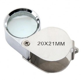Oem - 20x zilver juwelen vergrootglas loep -  - AL690