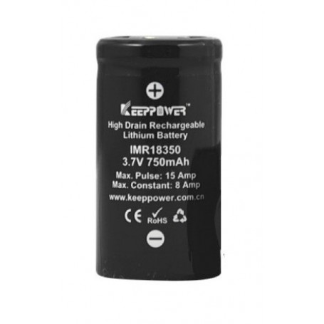 KeepPower, Keeppower IMR18350 18350 750mAh - 8A, Other formats, NK171-CB