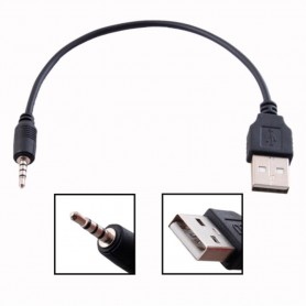 Oem - 2.5mm Jack naar USB data en voedingskabel 25cm -  - AL996