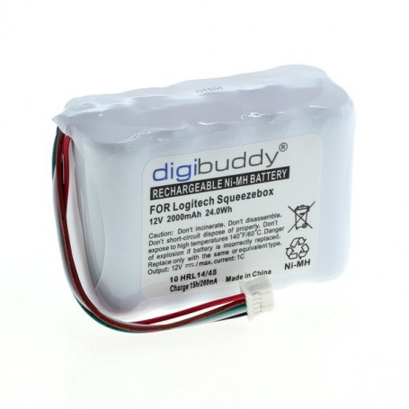 digibuddy, Digibuddy battery compatible with Logitech Squeezebox NiMH, Electronics batteries, ON3853