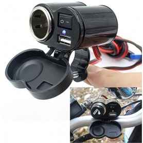Oem - Motor Fiets USB Sigarettenaansteker Laadcontactdoos - Aanstekerplugs - AL594