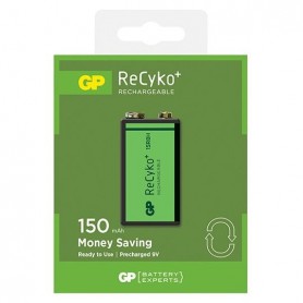 GP - GP 6F22/9V GP ReCyko+ 150 Series 150mAh oplaadbaar - Andere formaten - BL265-CB