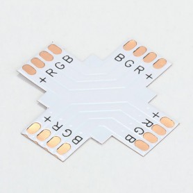 Oem - 10mm 4-Pin X PCB Connector voor RGB SMD5050 5630 LED strips -  - LSC20-CB