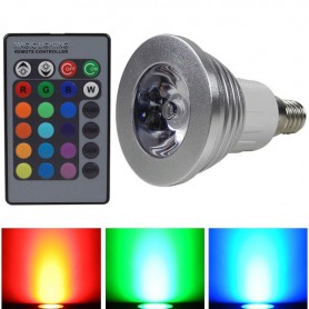 Oem - Glühlampe E14 3W 16 Farbe Dimmable LED mit Fernbedienung - E14 LED - AL151-CB