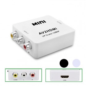 Oem - Mini Composite RCA AV naar HDMI Converter Upscaler Adapter - HDMI adapters - AL171-CB