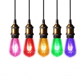 Oem - 2 Stuks Vintage E27 4W 185-240V ST64 LED-lamp met Filament glas -  - AL176-CB