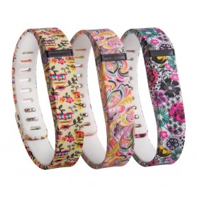 Oem - FloralFlex TPU armband voor Fitbit Flex - Armbanden - AL180-CB
