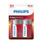 PHILIPS, Philips Power D/LR20 Alkaline - 2 pieces, Size C D 4.5V XL, BS048-CB