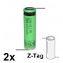 Sony - Sony / Murata US14500VR2 680mAh - 2A 3.7V 14x49mm rechargeable battery - Other formats - NK222-CB