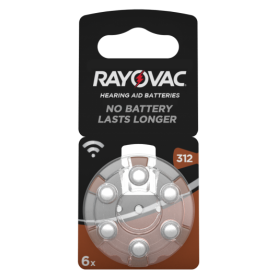 Rayovac - Rayovac Acoustic HA312 / 312 / PR41 / ZL3 180mAh 1.4V Hearing Aid Battery - Hearing batteries - BS081-CB