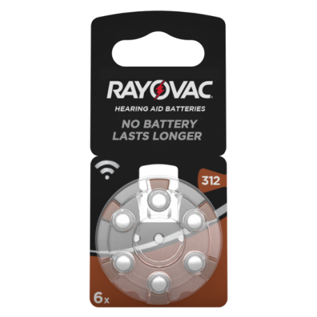 Rayovac - Rayovac Acoustic HA312 / 312 / PR41 / ZL3 180mAh 1.4V gehoorapparaat batterij - EOL - BS081-CB