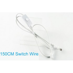 Oem - 150cm Stromkabel mit Ein/Aus Schalter für NedRo LED Röhren - LED connectors - AL222