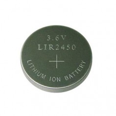 BSE LIR2450 3.6V 120mAh rechargeable Li-ion button cell battery