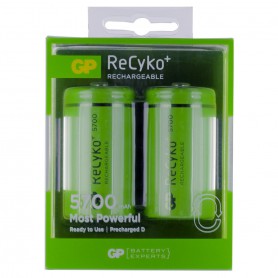 GP - GP Recyko+ 1.2V D / HR20 5700mAh NiMh oplaadbare batterij - C D en XL formaat - BS108-CB