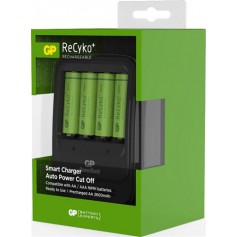 GP Recyko + PB570 AA / AAA battery charger + 4x AA 2600mAh batteries GP 2700 Series