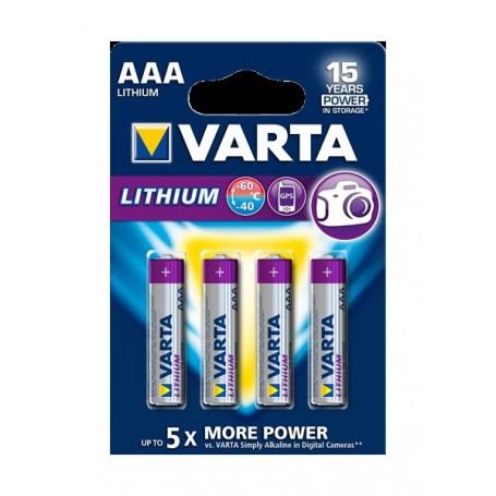 Varta - VARTA ULTRA LITHIUM LR03 / AAA / R03 / MN 2400 1.5V battery - Size AAA - BS137-CB