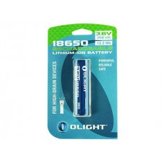 OLIGHT, Olight 3400mAh 3.6V 18650 Rechargeable Li-ion Battery for M-serie - Blister, Size 18650, NK379-CB