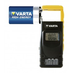 Varta, VARTA Digital AA/AAA/C/D/9V Wegwerp en Oplaadbaar Batterij Tester, Batterijen accessories, BS139