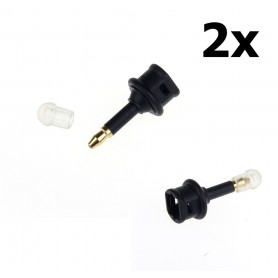 Oem - 2 Stuks Toslink Naar 3.5mm Mini Toslink Optische Jack Plug Audio Adapter -  - AL1009