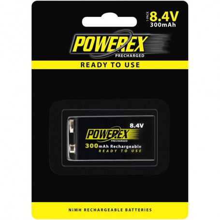 POWEREX, Powerex Precharged 8.4V 300mAh Rechargeable, Other formats, NK275-CB