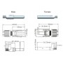 Oem, 5Pairs MC4 DC Solar Panel Connector male - female 30A 1000V, Solar Cables, AL289