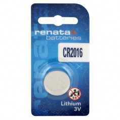 Renata, Battery Renata CR2016 6016 90mAh 3V, Button cells, BL281-CB