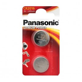 Panasonic - Panasonic CR2016 (Double pack) 3V 90mAh Lithium knoopcel -  - BL244-CB