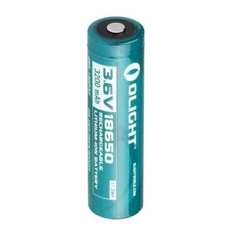 OLIGHT, Olight 3200mAh 3.6V 18650 Rechargeable Li-ion Battery for R20, Size 18650, NK391-CB