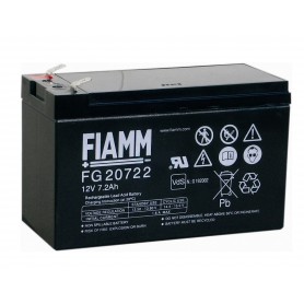 Fiamm - Fiamm FG 12V 7.2Ah (6,3mm) 7200mAh Oplaadbaar Loodaccu -  - NK392