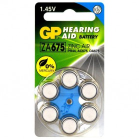 GP - Batteria per apparecchi acustici GP 675 / ZA675 / PR44 1.45V - Batterie uditive - BL285-CB