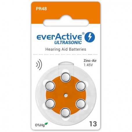 EverActive - everActive ULTRASONIC 13 1.45V Hearing Aid Battery - Hearing batteries - BL288-CB