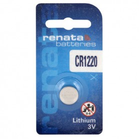 Renata - Renata CR1220 3V 40mAh lithium knoopcelbatterij - Knoopcellen - NK398-CB