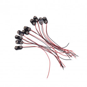 Oem - 10 pezzi 9V Clip per batteria a due fili - Battery accessories - AL1036