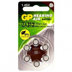 GP 312 / ZA312 / PR41 Hearing Aid Battery