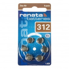 Renata ZA 312 Gehoorapparaat batterijen