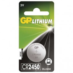 GP CR2450, DL2450, ECR2450 3V Lithium button cell battery