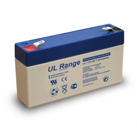 Ultracell - Ultracell VRLA / Loodaccu 1300mAh 6V (UL1.3-6) -  - BS330