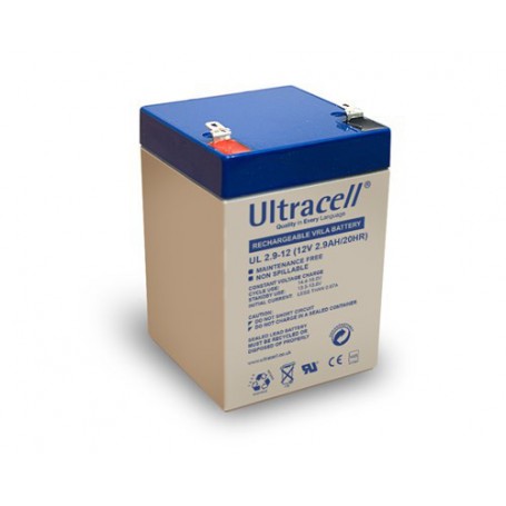 Ultracell, Ultracell VRLA / Lead Battery 2900mAh 12V (UL2.9-12), Battery Lead-acid , BS333