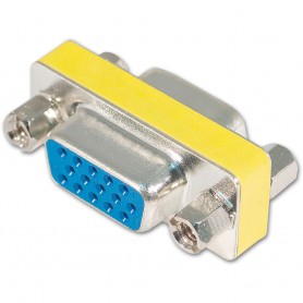 Oem - 15 Pin HD SVGA VGA vrouwtje naar vrouwtje, female to female adapter -  - YPC278