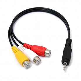 Oem - Jack de 2.5mm 4 polos - Adaptador de video compuesto AV audio - Audio adapters - AL311
