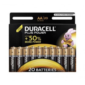 Duracell, Duracell Plus Power LR6 / AA / R6 / MN 1500 1.5V Alkaline battery - 20 Pieces, Size AA, BS336-CB