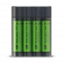 GP, GP X411 powerbank and battery charger + 4x AA 2600mAh, Battery chargers, BS359