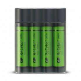 GP - GP X411 powerbank en batterijlader + 4x AA 2600mAh - Batterijladers - BS359