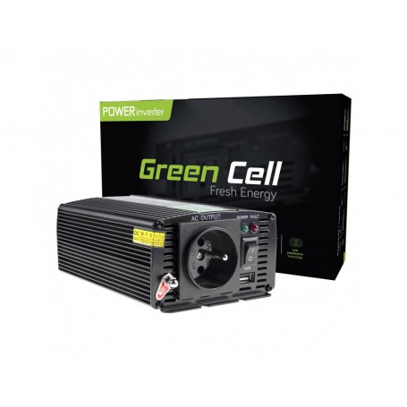 Green Cell - Convertitore da 300W DC 12V a AC 230V Inverter con USB - Invertitori di batteria - GC001
