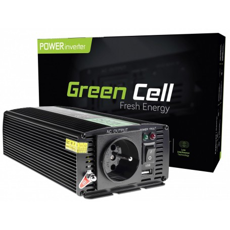 Green Cell - 500W DC 24V à 230V AC avec USB convertisseur de courant - Onduleurs à batterie - GC004