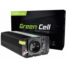 Green Cell - Convertitore da 500W DC 24V a AC 230V Inverter con USB - Invertitori di batteria - GC004